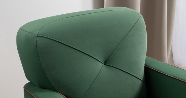 Кресло для отдыха Черри ТК 288 велюр Irida 09 зеленый, Эвита шоколад бежево-коричневый