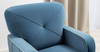 Кресло для отдыха Черри ТК 285 велюр Irida 07 синий, Эвита пистачио ментоловый