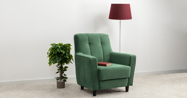 Кресло для отдыха Арно ТК 566 велюр Лаки 20 хвойный зеленый