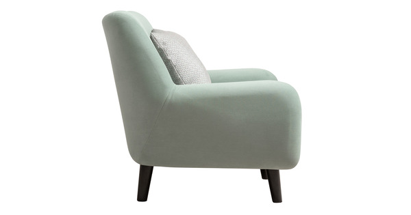 Кресло для отдыха Дакота ТК 585 велюр Vendetta 18 ментоловый, Marcello-5 1327 A1 col 19 ментоловый орнамент