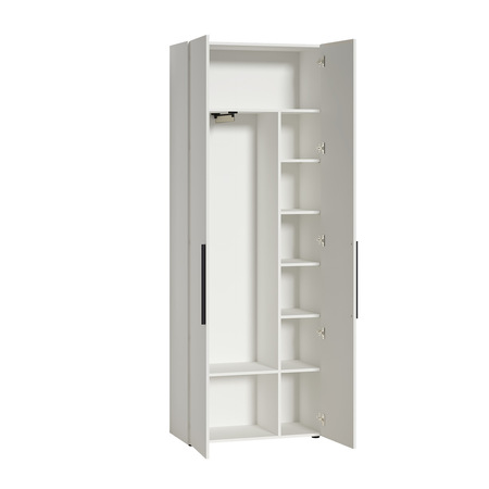 Гостиная Эйр композиция 1 белый PE шагрень, собирается на любую сторону