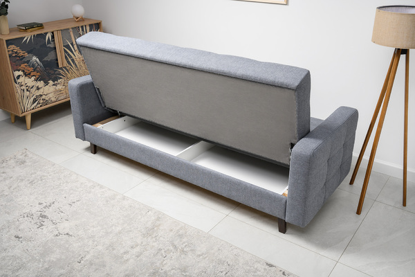 Диван-кровать прямой Эмили ТД 915 велюр серый