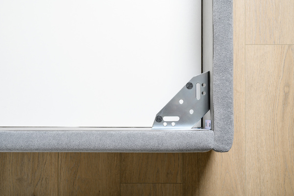 Кровать Марион 180 велюр OCEAN 023 серый с ортопедическим основанием и подъемным механизмом (спальное место 180 х 200)