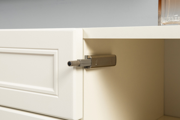 Гостиная Марион композиция 2 слоновая кость С341 PE, слоновая кость 6898 ПВХ, белый PE шагрень (собирается на любую сторону)