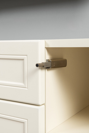 Гостиная Марион композиция 3 слоновая кость С341 PE, слоновая кость 6898 ПВХ, белый PE шагрень (собирается на любую сторону)