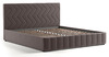 Кровать Милана 180 велюр серо-коричневый с ортопедическим основанием и подъемным механизмом