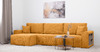 Диван-кровать угловой Оксфорд 714 композиция 2, STORM 8 горчичный, модульная система, сборка на любую сторону