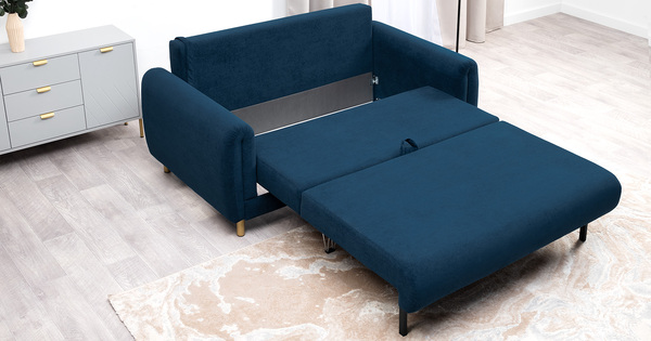 Диван-кровать прямой Оникс ТД 208 велюр Ocean 017 синий