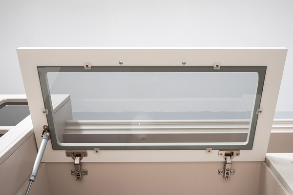 Шкаф навесной Ричфорд 16.328 кашемир 5981 BS, моно керамика D166-2 ПВХ