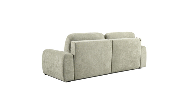 Диван-кровать прямой Тэдди 1503 композиция 1, букле Pique 007 оливковый, модульная система