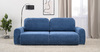 Диван-кровать прямой Тэдди 1504 композиция 1, букле Pique 009 синий, модульная система