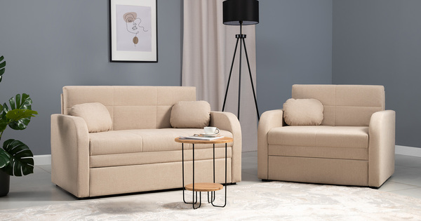 Кресло-кровать Тео (85) ТК 905 велюр Danco 130 светло-бежевый