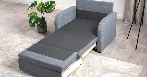 Кресло-кровать Тео (85) ТК 909 велюр Danco 995 серый